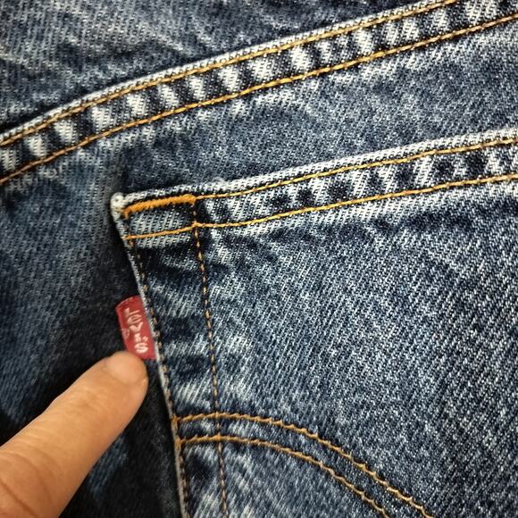 M865) Levi's 560 Women Loose Fit Straight Leg Hi Rise Jeans Size 14 Reg (32/30) - Picture 2 of 8